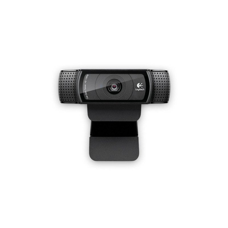 Cámara Web Logitech C920, USB, Negro, 1920 x 1080 Pixeles