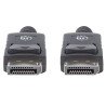 Cable de video Manhattan display port, 2.0 m, negro