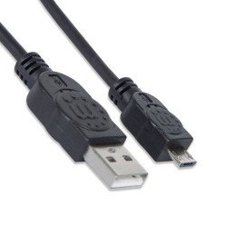 Cable USB versión 2.0 a-micro b 1.0 m negro