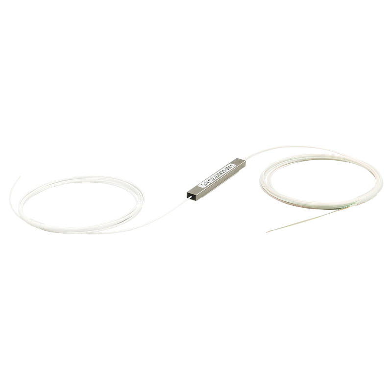 Splitter (divisor óptico) tipo PLC, 1X2, para fusión (sin conectores) Splitter (divisor óptico) tipo PLC, 1X2, para fusión (sin conectores)