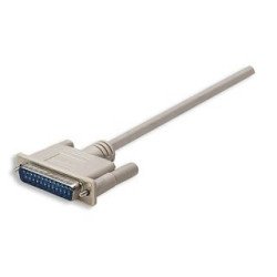 Cable null modem Manhattan db9 h - db25 m 1.8 mts mol
