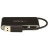 Concentrador USB StarTech.com ST4200MINI2, USB 2.0, 480 Mbit/s, Negro,