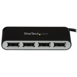 Concentrador USB StarTech.com ST4200MINI2, USB 2.0, 480 Mbit/s, Negro,
