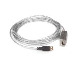 Cable de extensión StarTech.com, 4.6 m, USB A, USB A, Macho/hembra, Gris