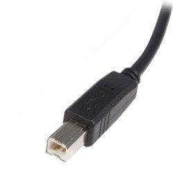 Cable USB 2.0 StarTech.com, 4.6 m, USB A, USB B, Macho/Macho, Negro