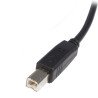 Cable USB 2.0 StarTech.com, 4.6 m, USB A, USB B, Macho/Macho, Negro