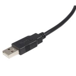 Cable USB 2.0 StarTech.com, 1.8 m, USB A, USB B, Macho/Macho, Negro