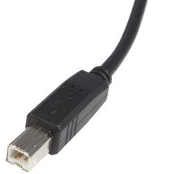 Cable USB 2.0 StarTech.com, 1.8 m, USB A, USB B, Macho/Macho, Negro