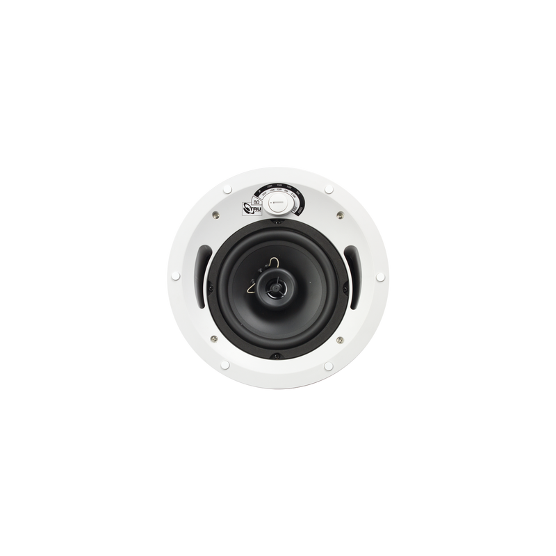 Altavoz comercial de 2 vías, 70v, 100v, 8 ohm, en techo, woofer de polipropileno 6.5 in, tweeter pei 3, 4in, 5-60 watts, ul