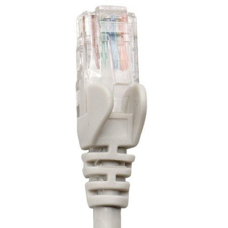 Cable de red UTP, Straight Throu. Cat. 5E, Puerto RJ-45. 4.2 m. Gris.
