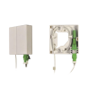 Caja terminal de fibra óptica, con un acoplador sc/APC, ip30, color blanco