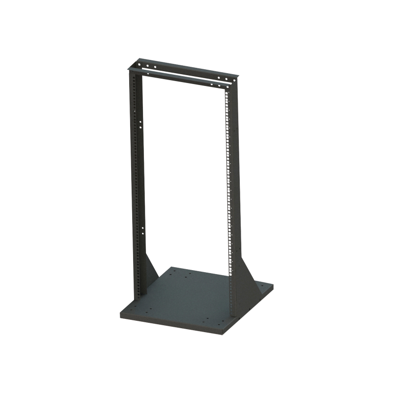 Bastidor rack de 19 x 72 pulgadas con base extendida para montaje de e