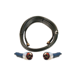 Jumper coaxial con cable tipo RG8 con conectores N macho, N macho de 1