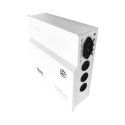 Fuente de Poder 12 Vcc 10 A, 9 Salidas, compatible con batería de respaldo, Voltaje de entrada: 96-264 Vca,PLK-12-DC-8A