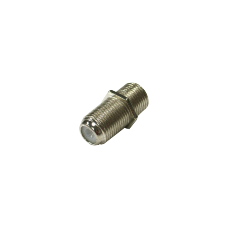 Adaptador barril para 75 ohm, de conector F hembra a f hembra, níquel,