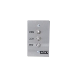 Botonera triple compatible con motores para portones abatibles y corre