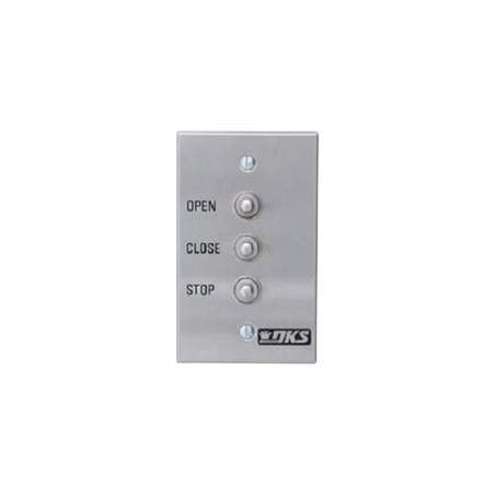 Botonera triple compatible con motores para portones abatibles y corre