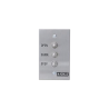 Botonera triple compatible con motores para portones abatibles y corre