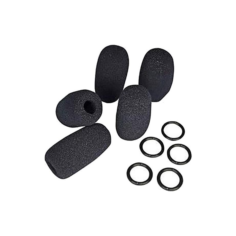 Kit esponja y anillo para micrófono de brazo flexible para diademas (5 piezas)