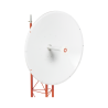 Antena direccional de 3ft, 4.9 a 6.5 GHz, ganancia 34 dbi, conectores 
