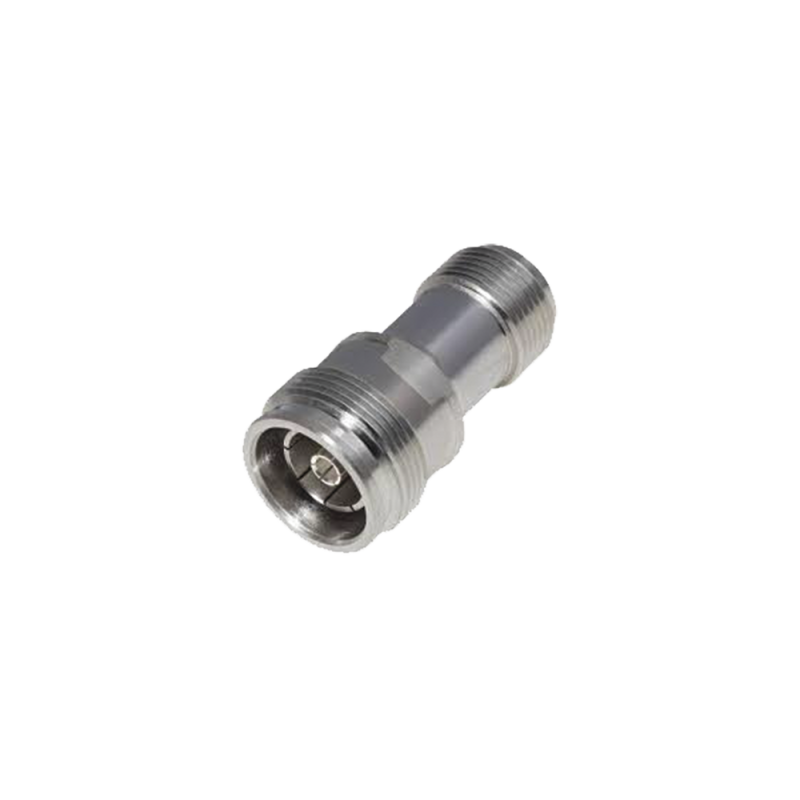 Adaptador 4.3-10 hembra a N hembra, bronce blanco.