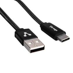 Cable USB Tipo C Vorago CAB-123 1 mt Carga Rápida - USB, USB C, Macho/Macho, 1 m, Negro