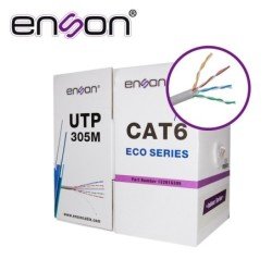 Cable UTP cat6 Enson 12261g305 gris calibre 23 CCA eco 305 m