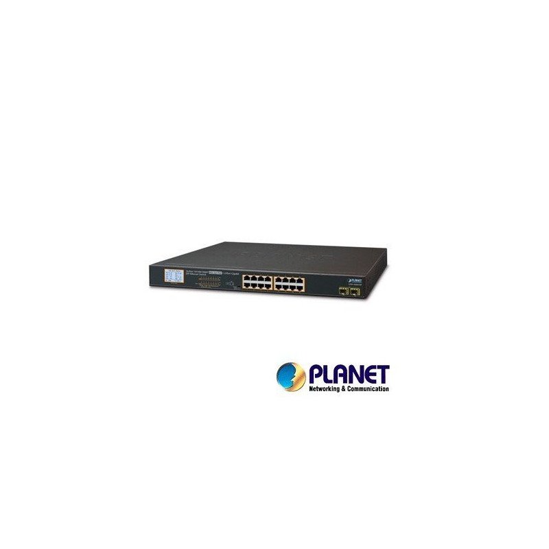 Switch Poe+ 16giga/16poe+2SFP no-administrable Planet gsw-1820vHP 300w