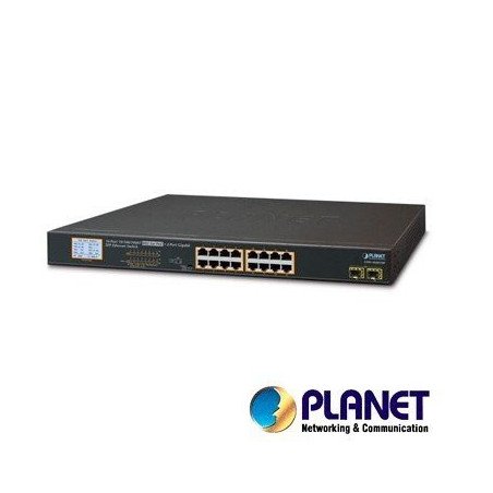 Switch Poe+ 16giga/16poe+2SFP no-administrable Planet gsw-1820vHP 300w