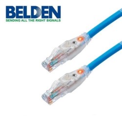 Patch cord traceable UTP cat 6a Belden CAT1106007 2.1 m azul