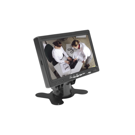 Monitor 7" Ideal para colocar en vehículos o realizar pruebas de CCTV, entradas de video HDMI, VGA y RCA"