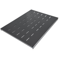 Charola gabinete, 19", 1u, fija, 62cm, ventilada, 100 kg
