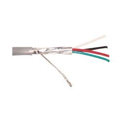 Cable calibre 18, 4 conductores, blindado, 305 metros, riser, UL, colo