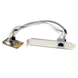 StarTech.com Adaptador Tarjeta de Red NIC Mini PCI Express PCI-e PCIe 1 Puerto Gigabit Ethernet RJ45