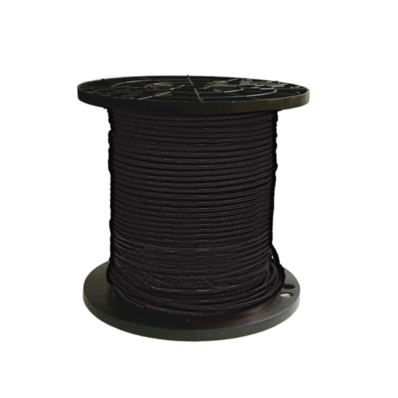 Carrete de 500 metros, cable fotovoltaico, negro, recubrimiento xlpe, 6mm², 10 AWG, hasta 1,800 VCC