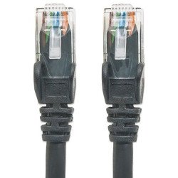 Cable de red Intellinet, 1 mts, (3 pies) cat6, UTP negro