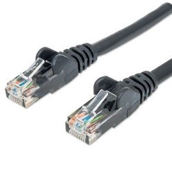 Cable de red Intellinet, 1 mts, (3 pies) cat6, UTP negro