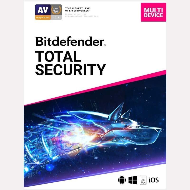 ESD Bitdefender total security multi dispositivos, 5 usuarios, 2 años (entrega electrónica)