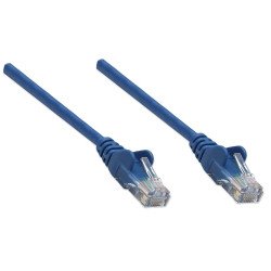 Cable de red Intellinet 0.5 mts cat6, UTP, azul