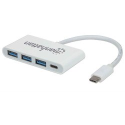 HUB USB-C 3 Ptos AH SIN Fuente + 1 Pto CH de energia