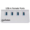 Hub USB v3.0 4 puertos sin fuente aluminio