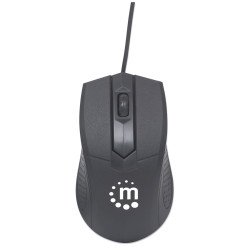 Kit de Mouse y Teclado 178464 Manhattan - Estándar, Negro, 1000 DPI