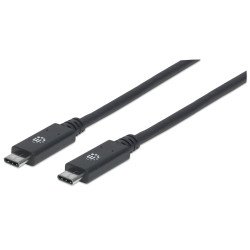 Cable USB Tipo C Manhattan USB-C macho a USB-C macho - USB C, USB C, M