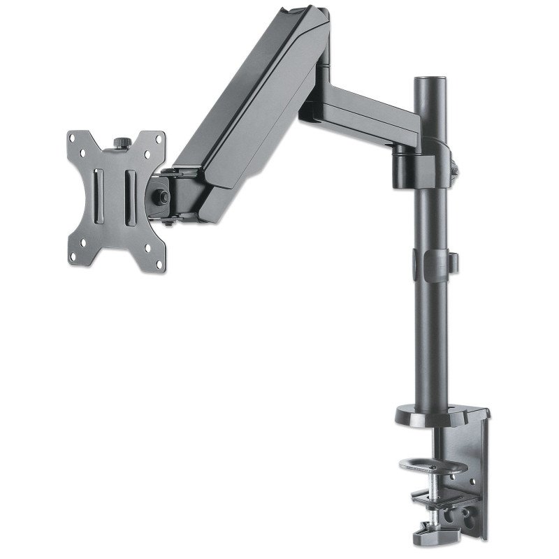 Soporte Monitor para 1 Monitor 17 a 32" Escritorio, Piston, Brazo Larg