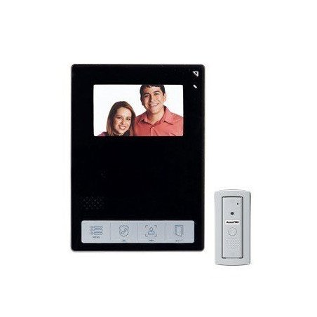 Kit de Videoportero, Frente de Calle Antivandalismo, Cámara 900TVL Para Baja Iluminación, Pantalla Alta Resolución, Control Touc