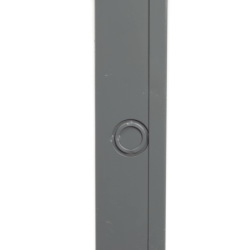 Ducto cuadrado embisagrado 6.5 x 6.5 cm, fabricado en lámina de acero al carbón, hasta 67 cables cat6, incluye cople y tornillos