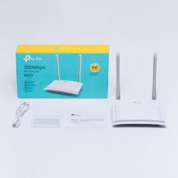 ROUTER N 300MBPS TP-Link TL-WR820N - 300 Mbit/s, 2, 4 GHz, 2, 4 GHz, Externo, 2, Blanco