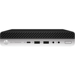 HP EliteDesk 705 G4 AMD PRO A6 PRO A6-9500E 4 GB DDR4-SDRAM 1 TB Híbrido HDD Windows 10 Pro Mini PC Negro, Gris