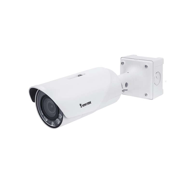 Cámara IP bullet exterior 8 megapixeles, 4k, lente varifocal 3.9-10mm, Smart IR ii 50m, WDR pro, Smart vca incluido, Smart strea