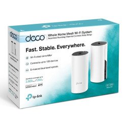 Sistema Wifi TP-Link Deco M4(2-Pack) - Color blanco, 867 Mbit/s